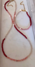 Arizona Pink Topaz and Rose Quartz Gem Necklace
