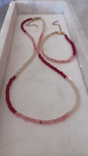 Arizona Pink Topaz and Rose Quartz Gem Necklace