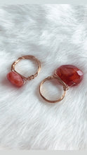 Carnelian handwired ring
