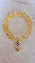 Citrine Evil Eye Bracelet.