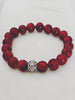 Red Fire Quartz Stretch Bracelet.
