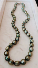 SOLD~Green Pearl Necklace.