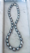 SOLD~Silver Gray Cultured Pearls Necklace.