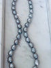 Silver Gray Cultured Pearls Necklace.