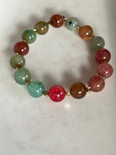 Strawberry Quartz & Agate 12mm stretch bracelet