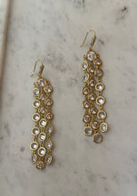 Gold Crystal Cascade Earrings