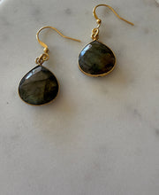 Labradorite drop Earrings.