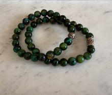 Green Tiger Eye Protection Stretch Bracelet