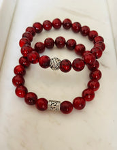 Red Fire Quartz Stretch Bracelet.