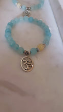 SOLD~Aquamarine OM stack bracelets