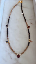 Multi-Stone Ruby, Sapphire, Tourmaline Choker Necklace.