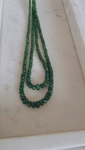 SOLD~Natural Beryl Emerald Gemstone Necklace.