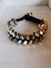 Braided Heavy Hex Bracelet with Toggle.