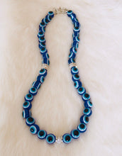SOLD~Classic Blue Stone Evil Eye Necklace.