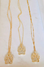 Dog Paw Crystal Necklace.