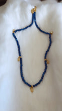 SOLD~Cobalt Blue Charm Choker Necklace.
