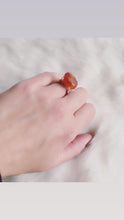 Carnelian handwired ring