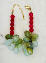 Peruvian Opal and Cherry Quartz Bracelet