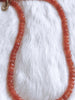 SOLD~Orange Jade Rondelle Necklace.