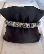 Labradorite Heishi 10mm stretch bracelet.