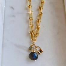 SOLD~Labradorite HardWear Graduated Link Necklace.