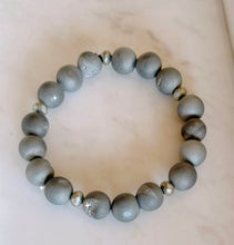 Natural Druzy & Silver Bracelet.