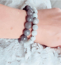 Labradorite 12mm Stone Stretch Bracelet.