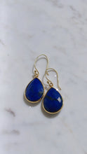 SOLD~Lapis Teardrop Earrings