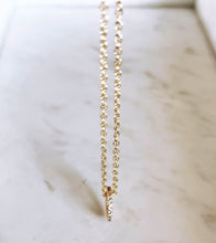 Tiny Ring Charm Necklace.