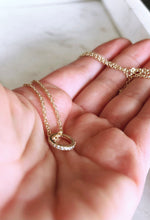 Tiny Ring Charm Necklace.