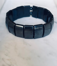 Hematite Dual Flat Stretch Bracelet