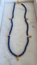 SOLD~Cobalt Blue Charm Choker Necklace.