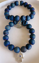 SOLD~Druzy Quartz Hamza Hand Bracelets