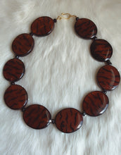 Brown Tiger Stone Necklace.
