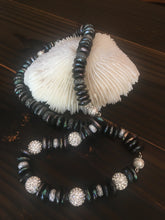 Peacock freshwater coin pearls bracelet necklace