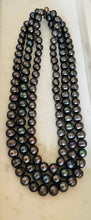 SOLD~Triple Row Cultured Pearls Necklace.