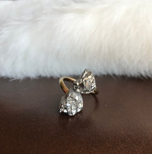 Raw Druzy Quartz Adjustable Dual ring.