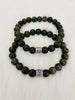 SOLD~Ukrainian Jade stone stretch bracelet.