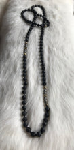 Beaded Lava Stone Necklace.