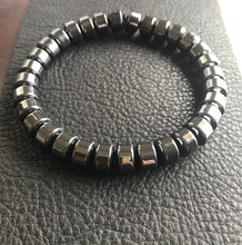 Hematite Rondelle Stretch Bracelet