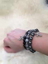 Natural Druzy & Silver Bracelet.