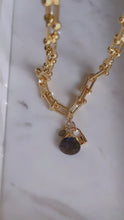 SOLD~Labradorite HardWear Graduated Link Necklace.