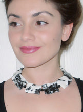 Zebra stone & Onyx Necklace.