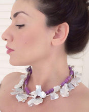 Keshi Pearls & Purple Jade.